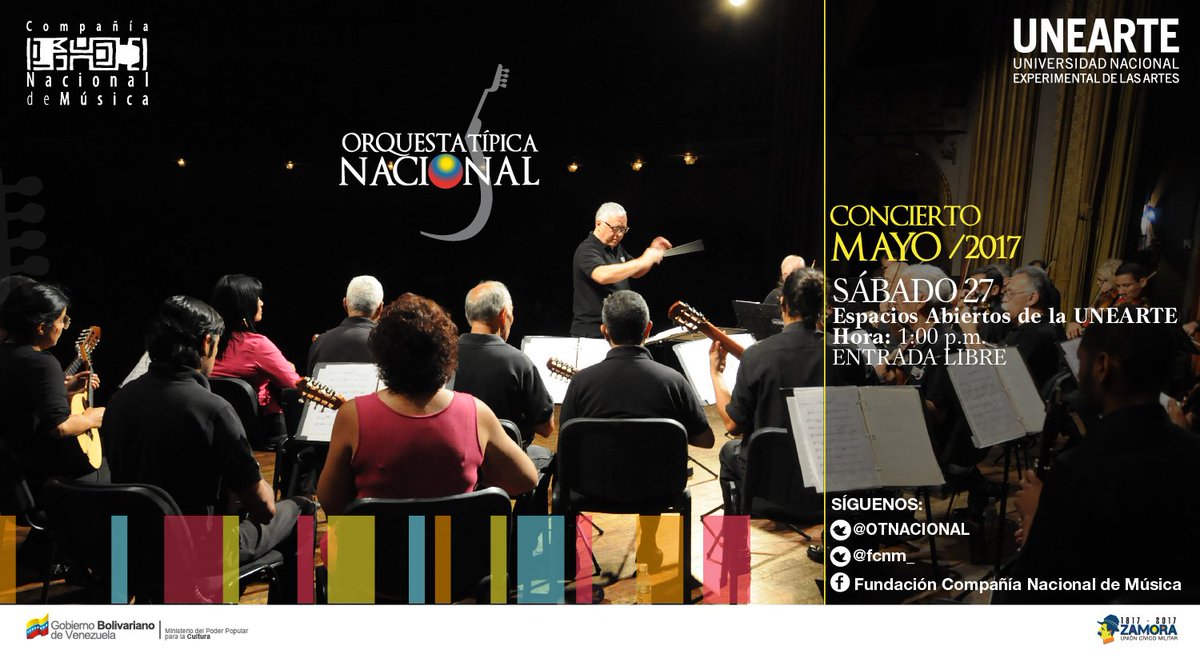 Disfruta de las obras: Mucuchíes, Domitila, La batalla, Brisas de Carabobo, Amistad, Caballo Viejo y más, en nuestro concierto del #27Mayo