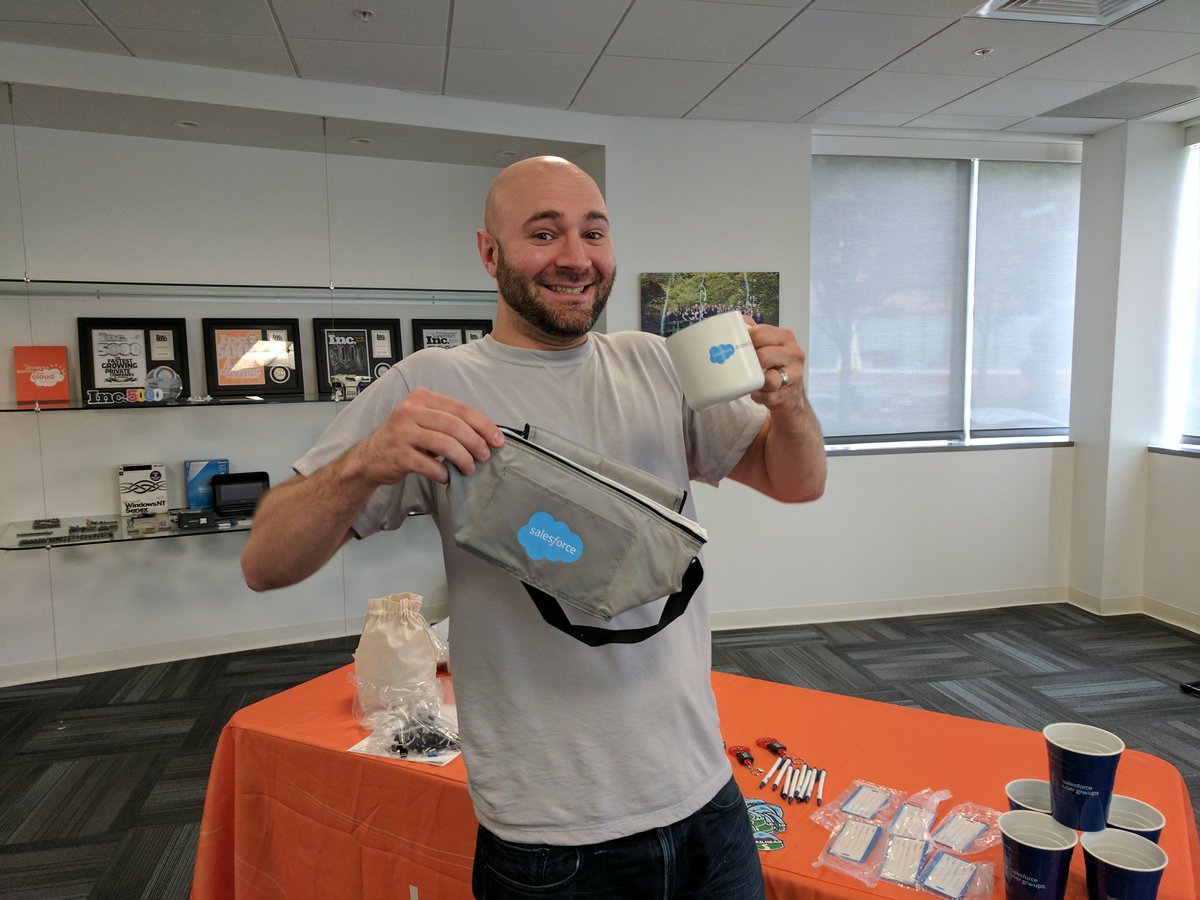 anthonypica's tweet photo. I've got some fun swag for tonight's NJ User Group meeting! Join me as @Force2b_Mike talks Salesforce Lightning #salesforceNJusergroup https://t.co/X756sX3JbI
