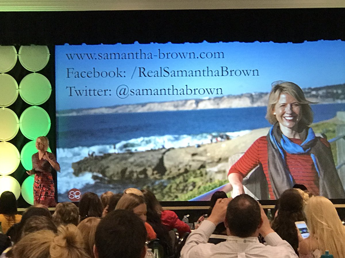 amberbroeckel's tweet photo. Listening to Samantha Brown from Travel Channel's Great Hotels as the keynote for #prsatravel https://t.co/7tHldRNqsh