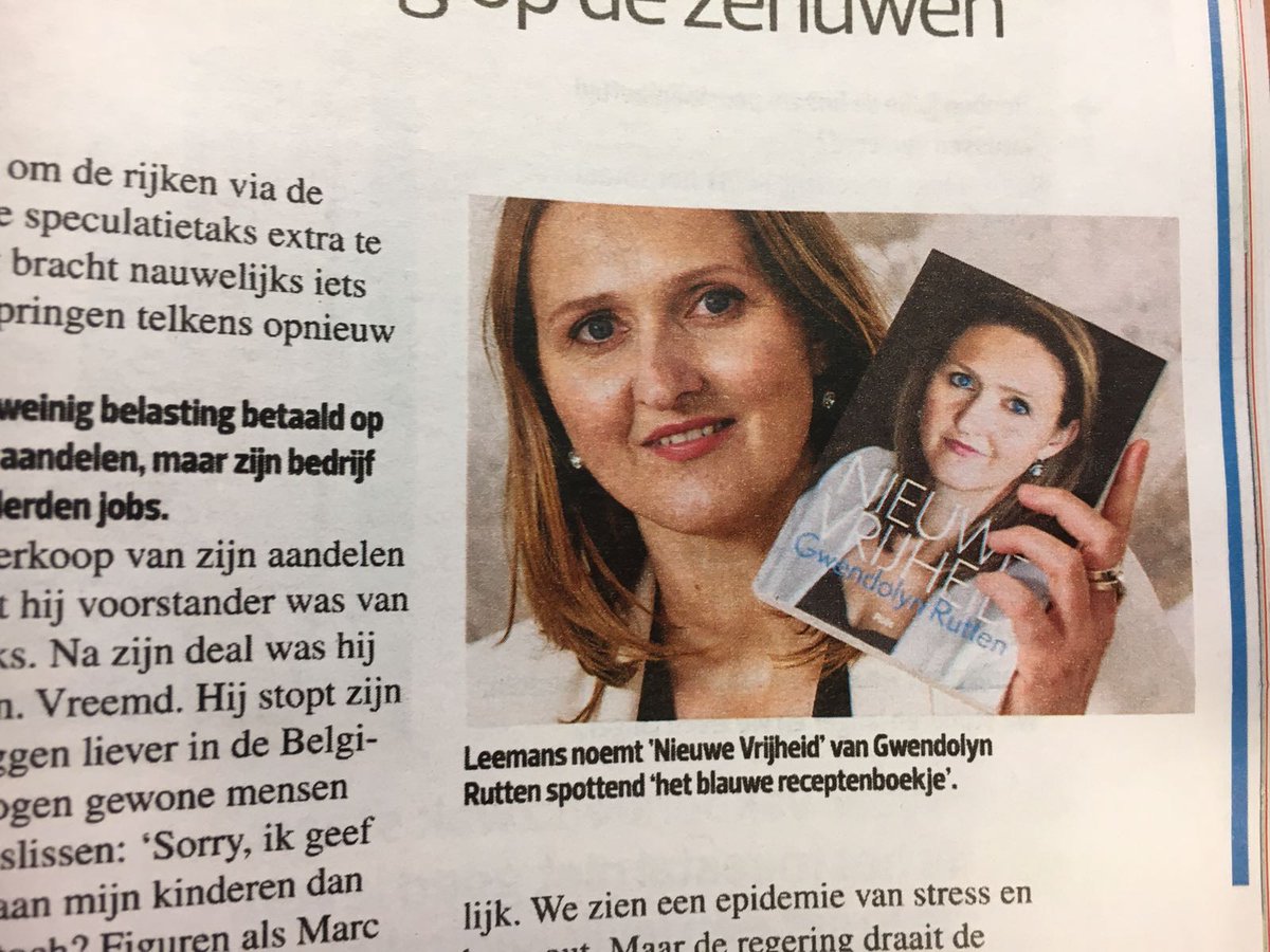 RuttenGwendolyn's tweet photo. Meer vrijheid, minder belastingen. Meer goesting, minder moeten. Mijn 'blauw receptenboekje' is 100% vooruitgangsoptimisme 👍 @AcvMleemans https://t.co/EwCXEk8Pt7