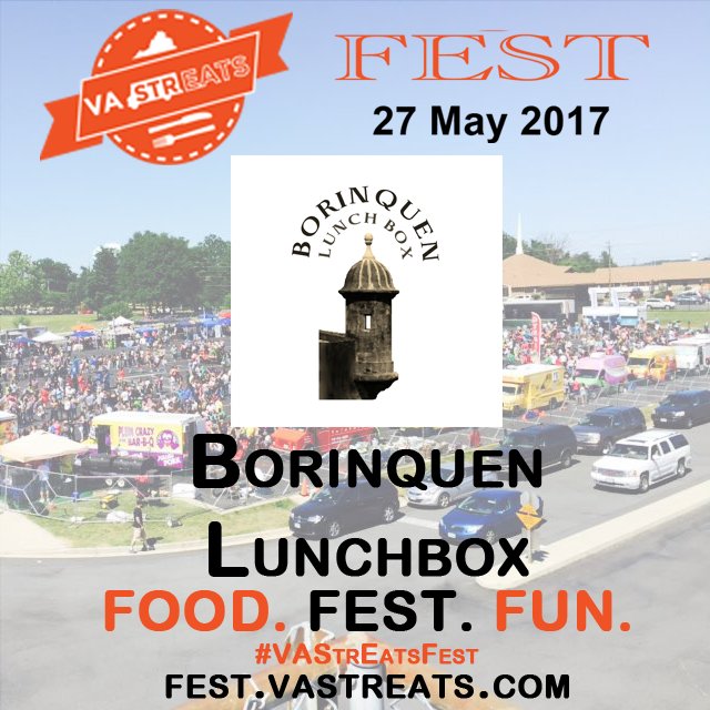VAStrEats's tweet photo. Look whose coming to #VAStrEatsFest: Borinquen Lunch Box @Borinquenlunchb https://t.co/sG7QfxTv2p https://t.co/lNuRe59k4M