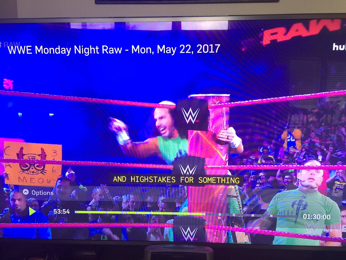 secrettranspod's tweet photo. Watching Raw on Hulu and see this sweet @defendkittens sign!
#wwe #RAW https://t.co/k2fBDjScic