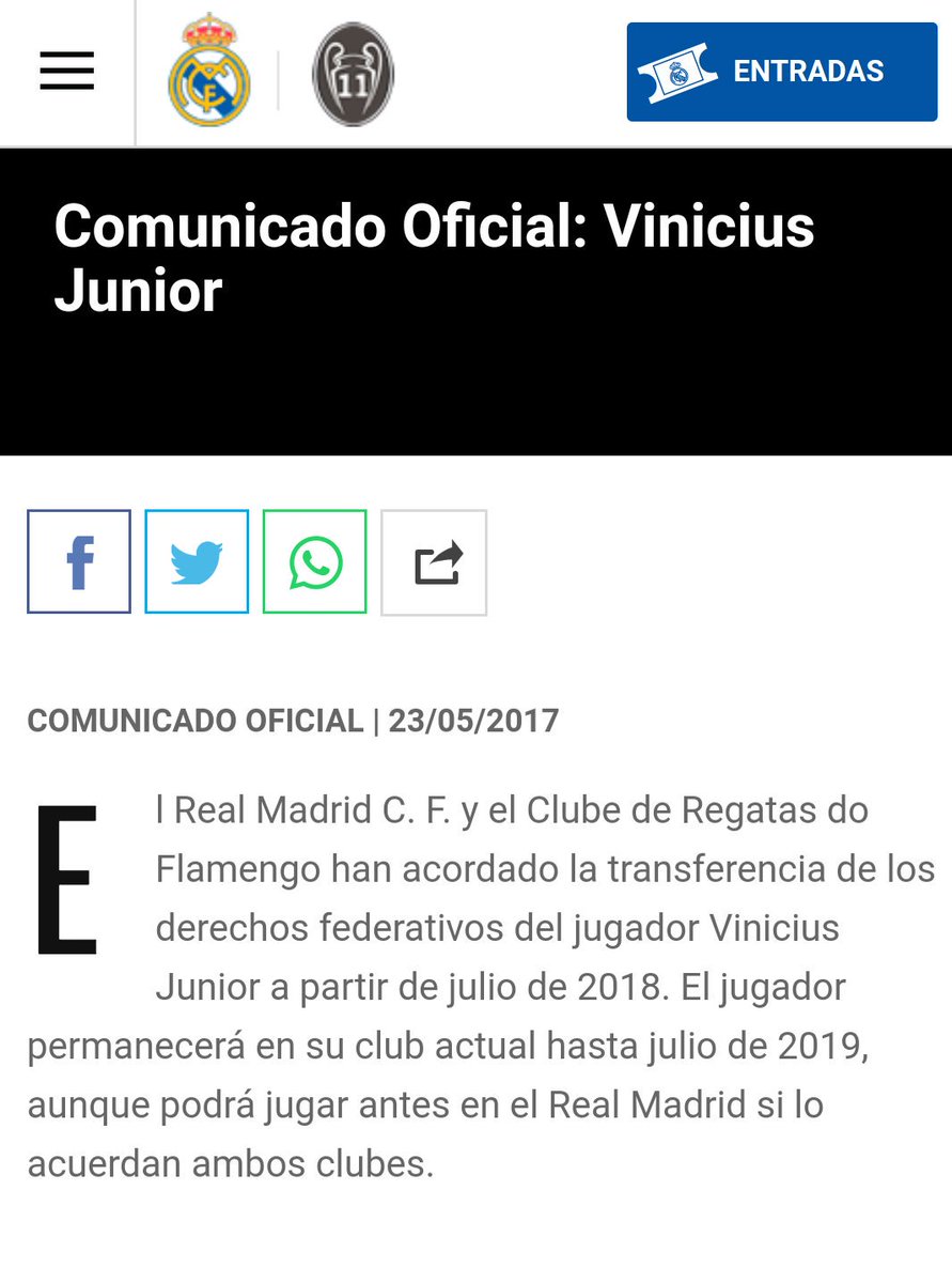 conexionlisboa's tweet photo. OFICIAL: VINICIUS JUNIOR ES JUGADOR DEL REAL MADRID. https://t.co/8ewrvRTjk2