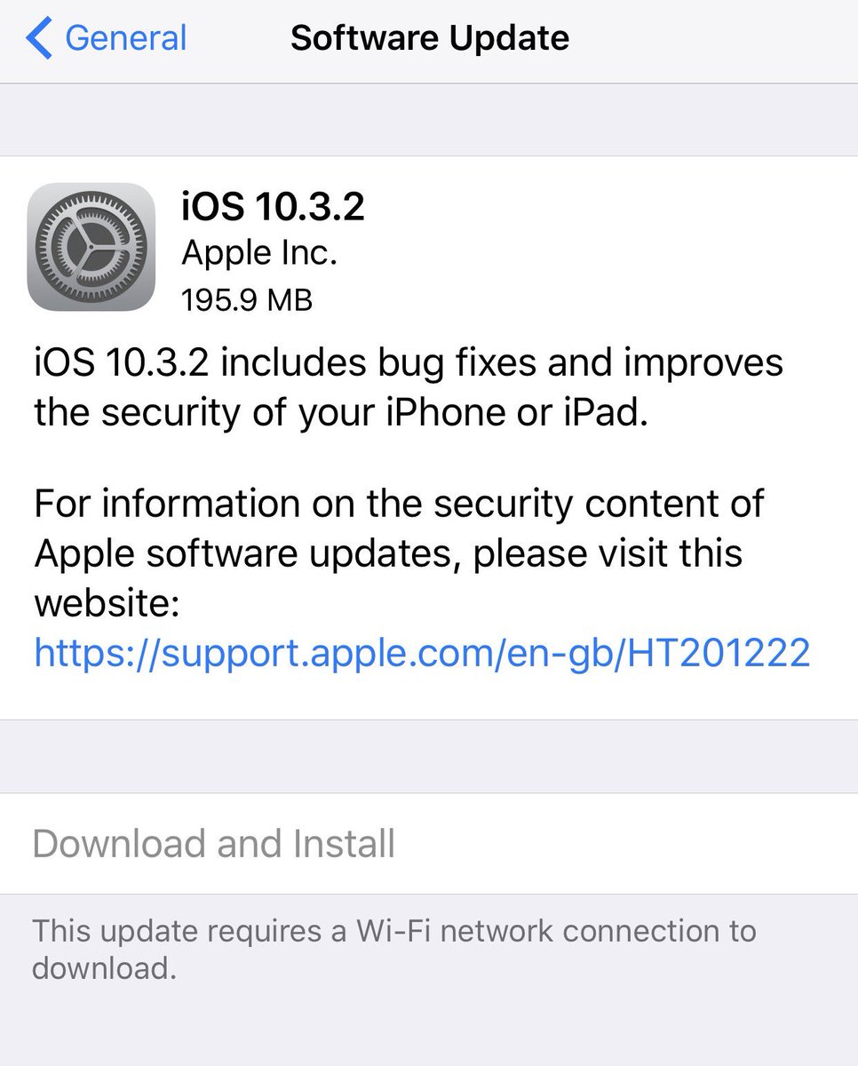 Maverickaizer's tweet image. Time for some good ol' Apple iOS update 👍! #iOS1032 @Apple @AppleSupport