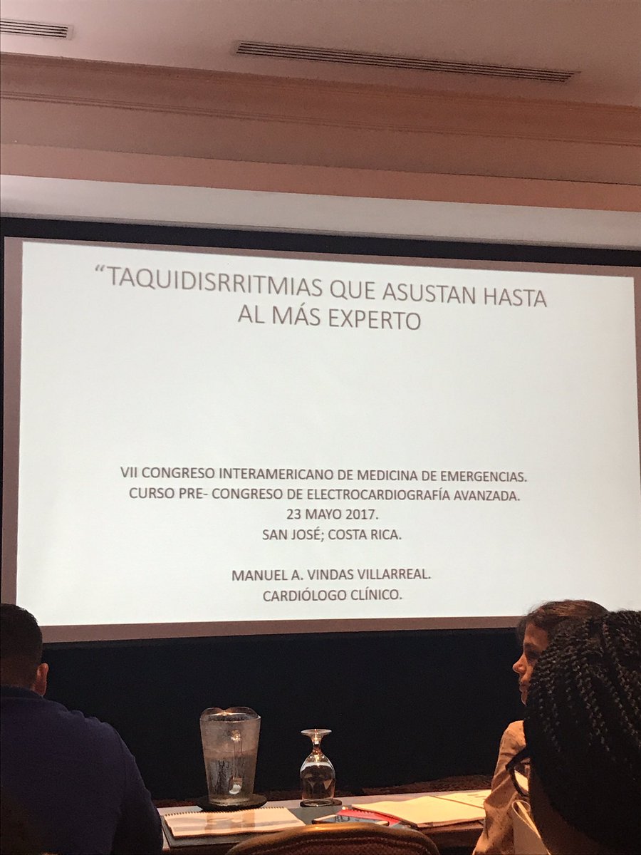 dianamu_noz's tweet photo. En #IAEMC17 #Dr. Manuel Vindas (cardiólogo) 'Taquidisrritmias que asustan hasta al más experto' #FOAMekg #FOAMed https://t.co/FmyJsIN9x9