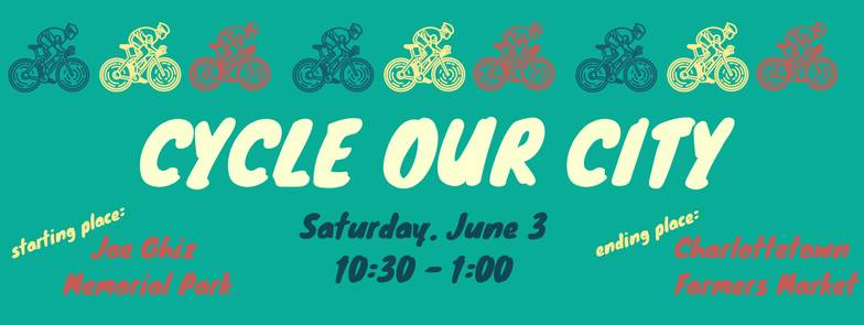 Hi Charlottetown, PEI! Check out this 'Cycle Our City' event hosted by <a href="/TheInspiredCity/">The Inspired City</a> bit.ly/2qdyqS0