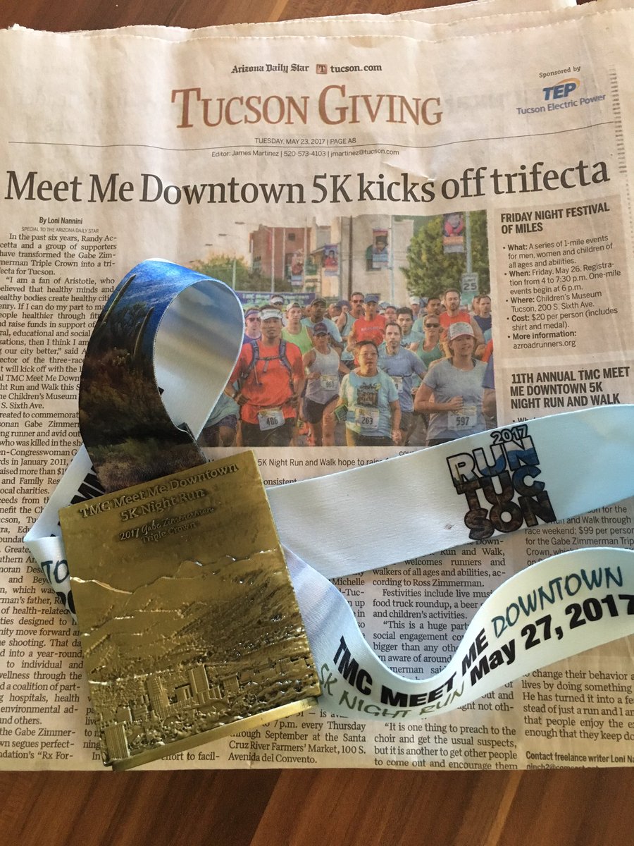 runtucson's tweet photo. Thanks @ashworthawards for the great #GZTC medals! @RRCAnational @TucsonStar @tmcaznews @Goatographer @BeyondTucson @VisitTucson https://t.co/8X716BTezg