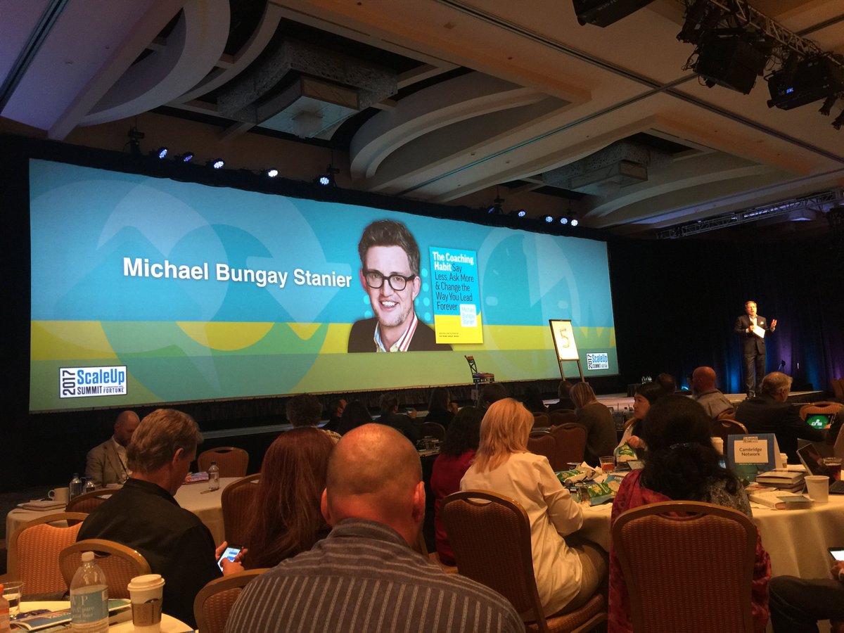 ScaleupD's tweet photo. Today’s #leadership is about shifting from last century’s #management practices to become a #coach for your team ~ @boxofcrayons #ScaleUp17 https://t.co/eXpL077K6j