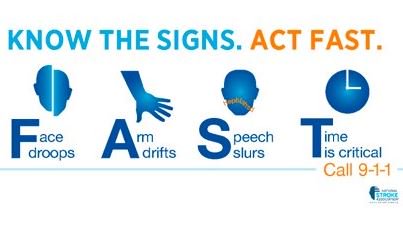 nlpruitt's tweet photo. Please share this useful @MayoClinic #StrokeMonth tip on recognizing if someone is suffering a stroke: Act F.A.S.T. https://t.co/s3APrD1i9h https://t.co/2zt1q5N4Bs