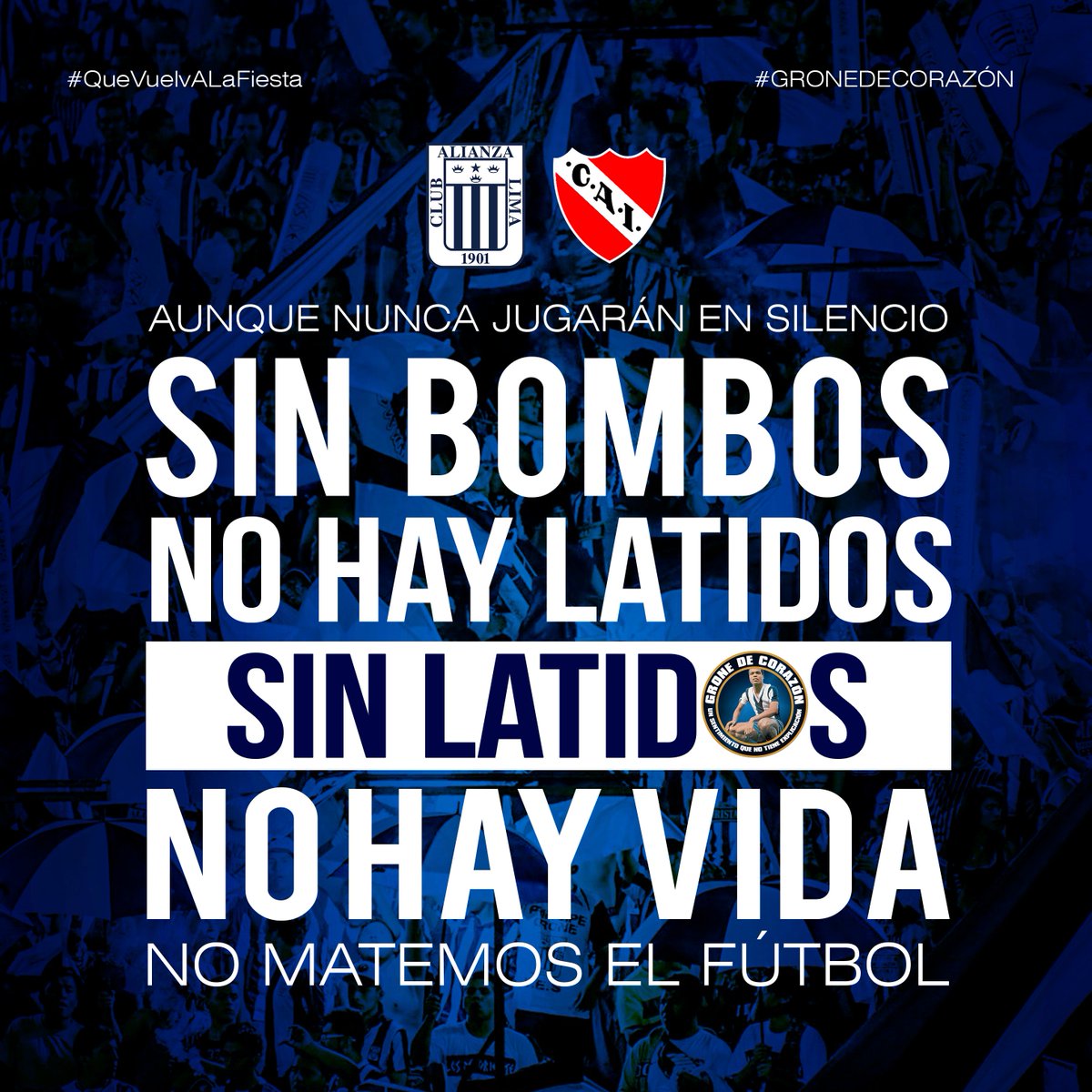 GroneDeCorazon7's tweet photo. #GRONE #RT Y JUNTOS HAGAMOS LA FIESTA. 
#QueVuelvaLaFiestaBasombrio #ArribaALIANZA #ALianzaLima1901 https://t.co/WmsYGktN93