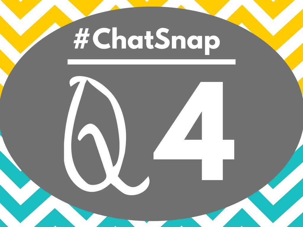 KrisGillentine's tweet photo. Q4 Have u ever used Snapchat to teach someone something? If so, what - most recently? And which features did you use to teach it? #chatsnap https://t.co/uAoLLCUE1R