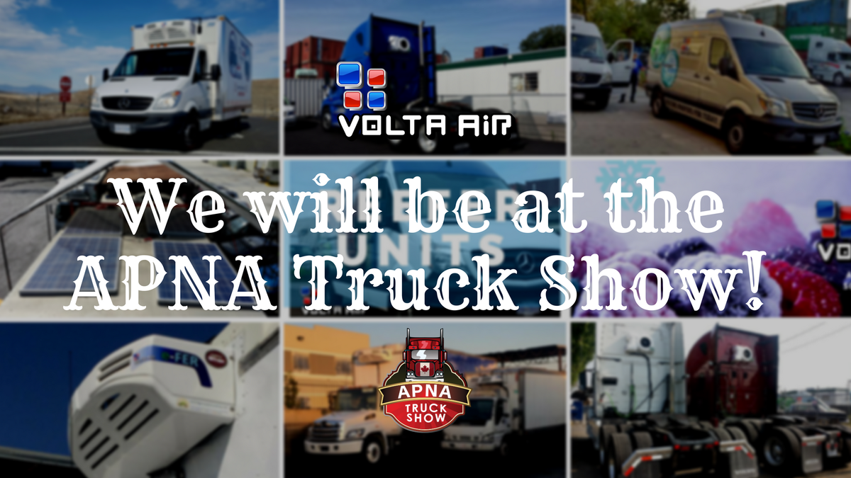 AirVolta's tweet photo. We'll be at the #APNA TruckShow in #Abbotsford June 10/11. Come chill out w/ our staff & #reefervans at our booth and enjoy that summer sun! https://t.co/zAwWXaS718