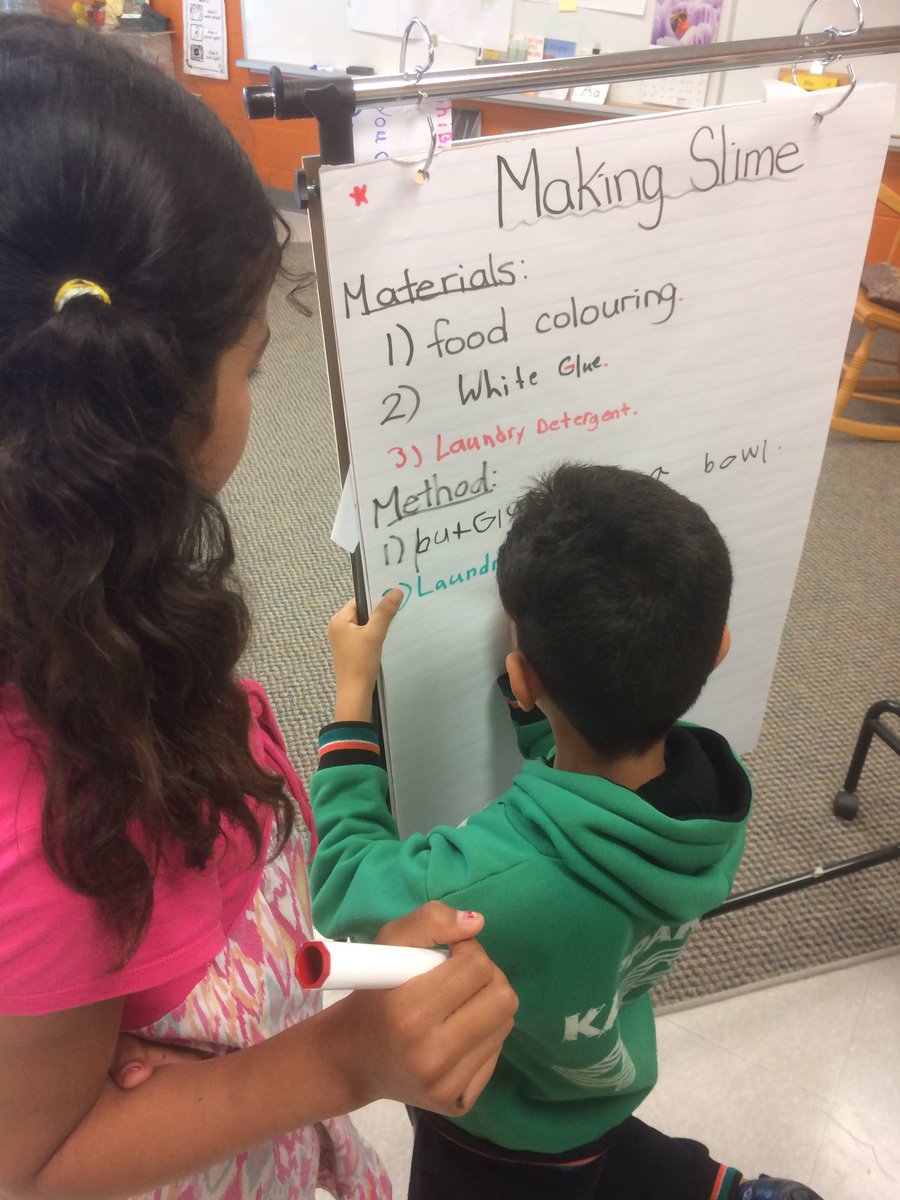 ESL_fairy's tweet photo. Procedural writing fun for our Slime Experiment with Step 1 and 2 #ELD Ss at #WTT. Hands-on research and fun! #wrdsbesl #liquidorsolid https://t.co/SDbkuNHyZP