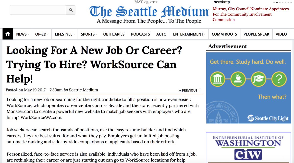 SeattleKingWDC's tweet photo. Thanks @SeattleMedium for sharing #WorkSourceSKC resources throughout #KingCounty for biz + career-seeking folks! https://t.co/7TffqWjCwq https://t.co/uf7HK8fzKf
