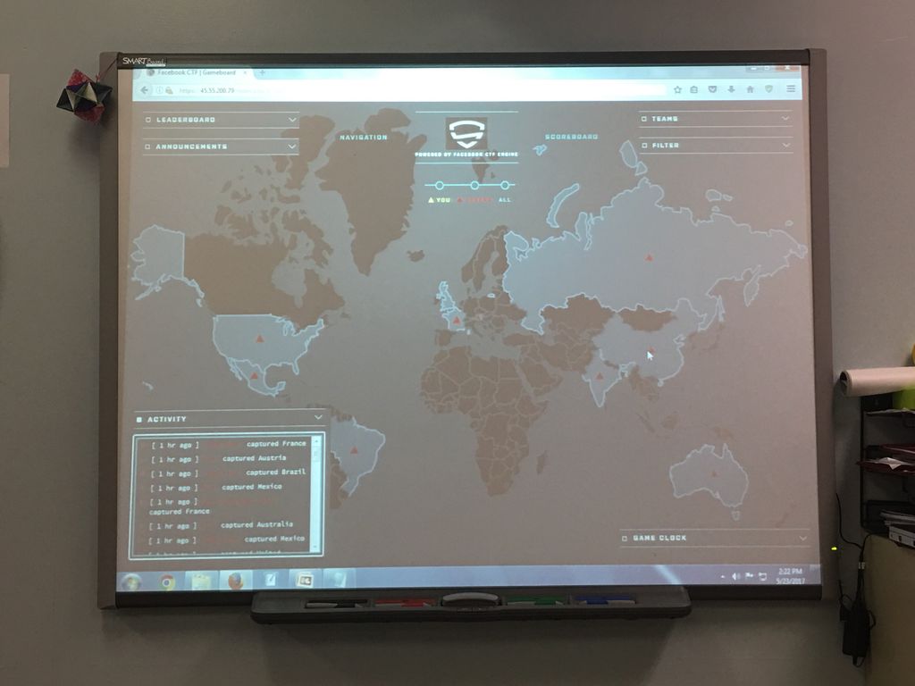 ccmcyber's tweet photo. Capture The Flag challenge using FBCTF platform with students of @MCST_CTE . It was successful and students wanted to solve more flags. https://t.co/QHStytUM7G