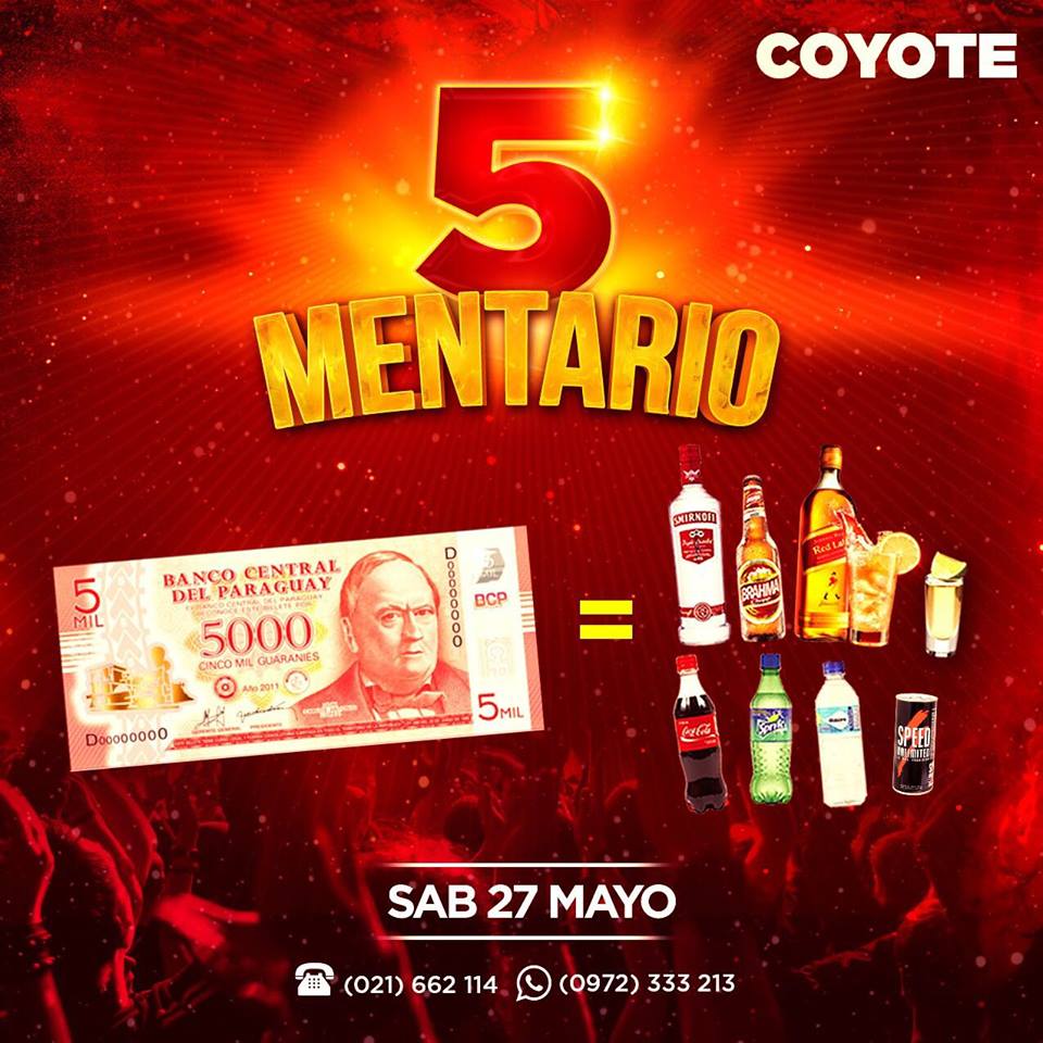 LivingRoompy's tweet photo. SÁBADO 27 DE MAYO
Lo que estabas esperando...

5⃣🖐5⃣🖐5⃣ 
#5MENTARIO
 
Tus bebidas preferidas a GS 5MIL Toda la noche!
Reservas📲0972.333-213 https://t.co/dK2xB4d7HC