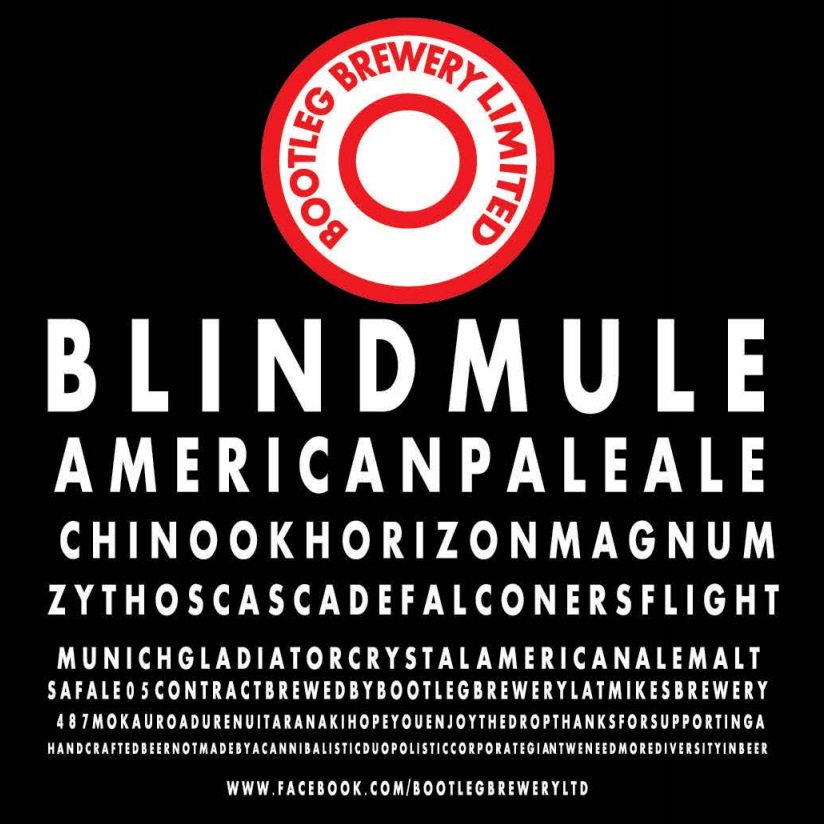 BootlegBrewery_'s tweet photo. Blind Mule APA, now available at selected @GlengarryWine establishments in Auckland and also Thorndon, Wellington. #auckland #craftbeer https://t.co/y6Xja4ZQw3