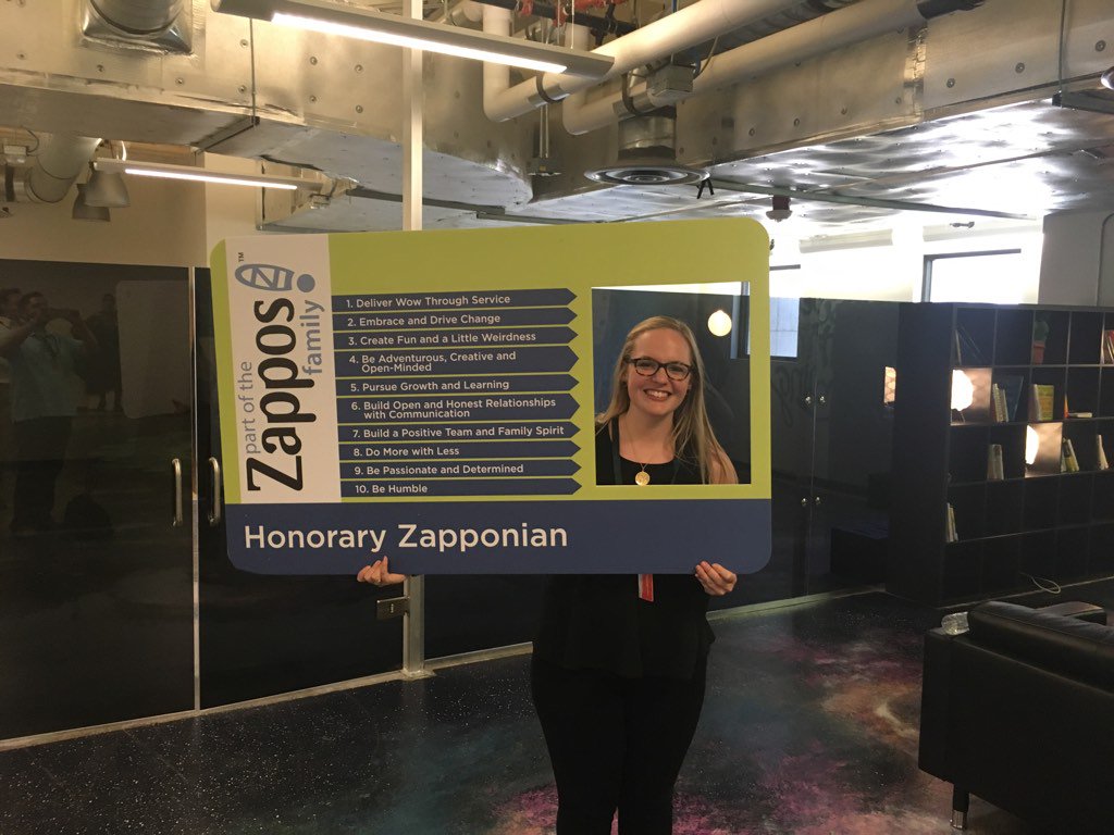 Learned a ton about company culture <a href="/Zappos/">Zappos.com</a> ! Thanks #DRIVE17