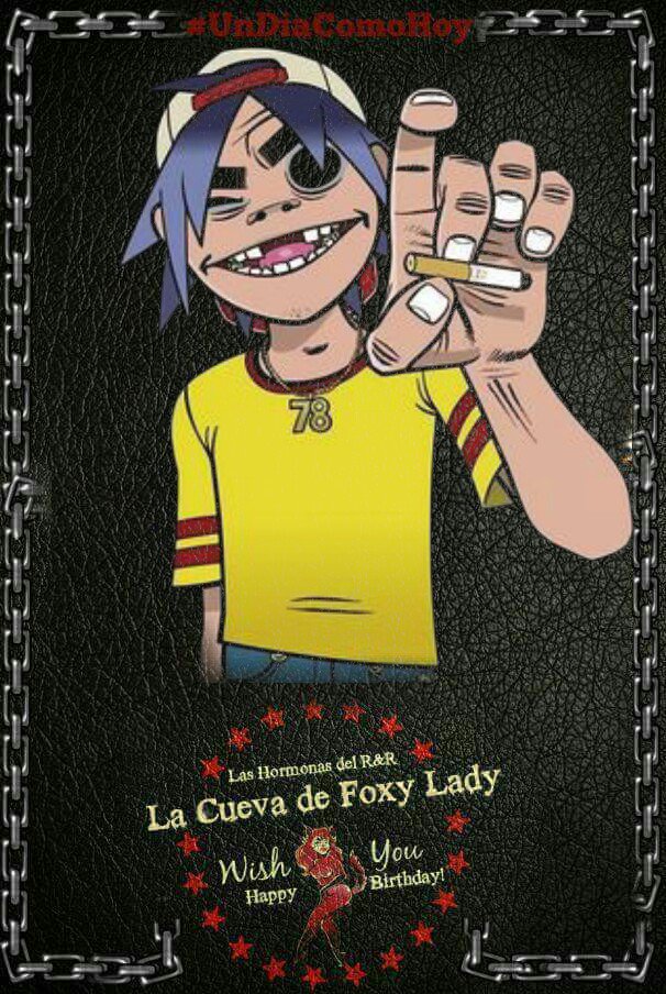  Wish Happy Birthday: 2-D (Gorillaz), Scott Raynor (Blink-182) & Phil Selway (Radiohead). 
