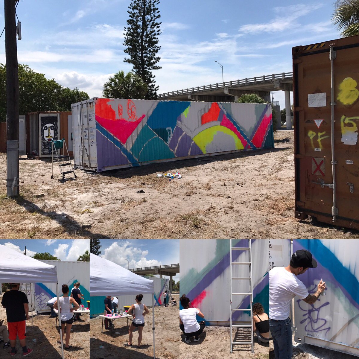 AionAdventures's tweet photo. working on the art at  #Danieliartworld  #westpalmbeach  #florida with #aionrecovery event link https://t.co/JyFcASNSgc.   #seanmurdock https://t.co/qkLliNnveR