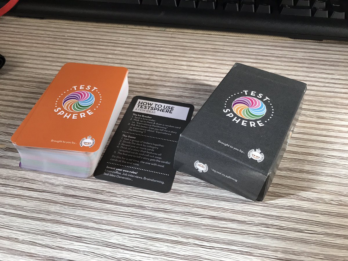 upgundecha's tweet image. My deck of @ministryoftest #TestSphere arrived yesterday and it&apos;s really awesome #happy #testing