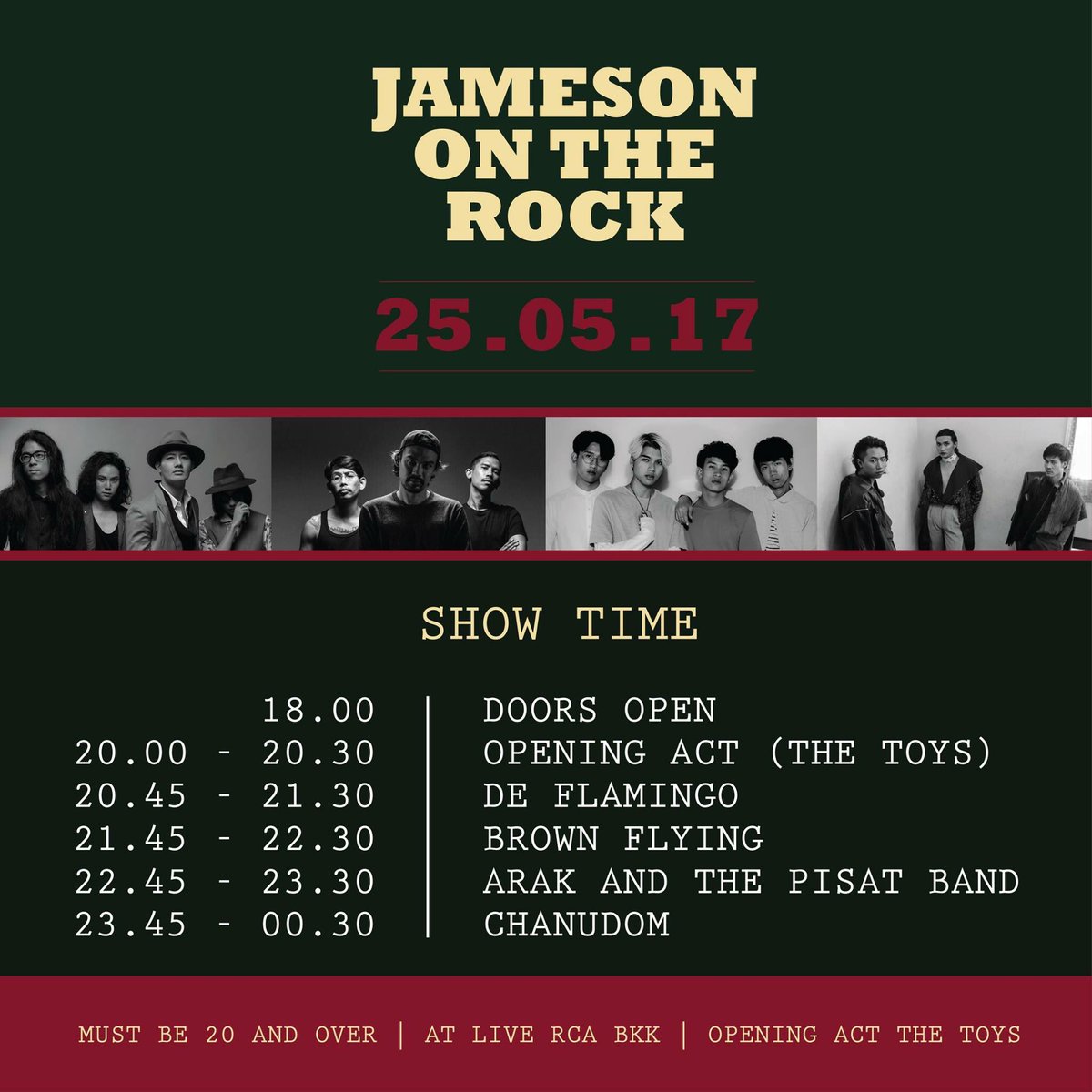 Defanmingo's tweet photo. พรุ่งนี้แล้ว เจอกัน���ะทุกคนนน 💃🏻🕺🏻 #DeFlamingoBand #JamesonOnTheRock https://t.co/VUnCZhXEDE