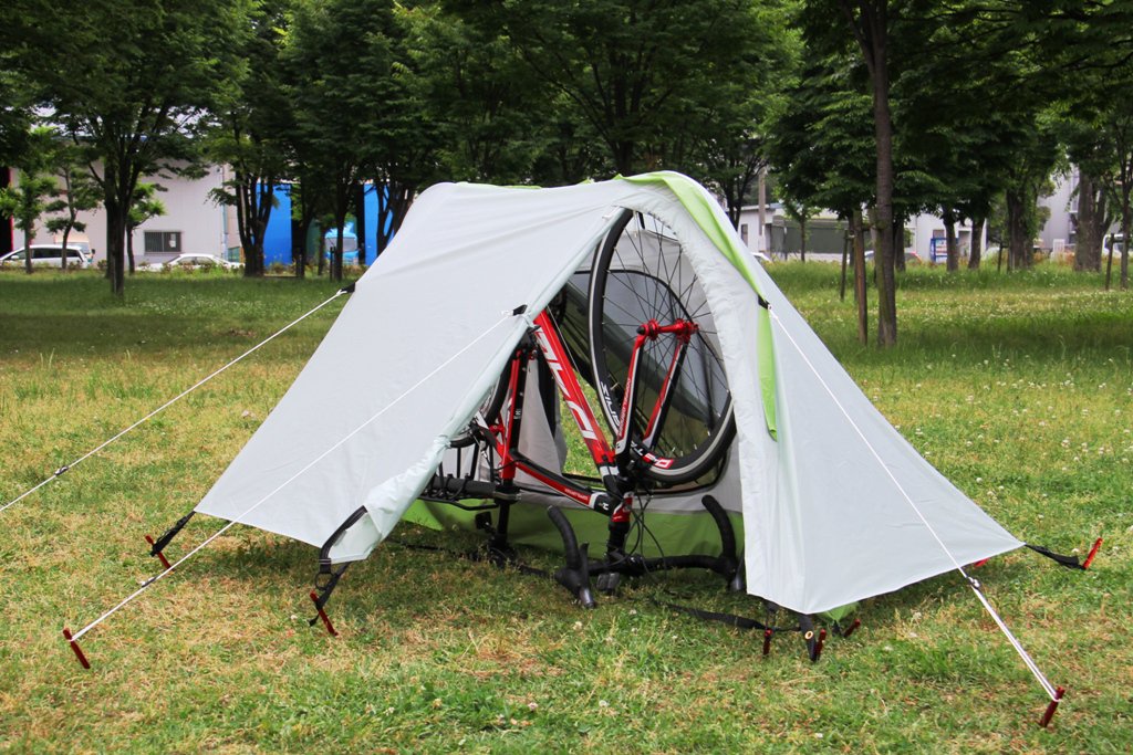 自転車ツーリング用テント バックフリップバイシクルテント 仮 Doppelganger バックフリップバイシクルテント
