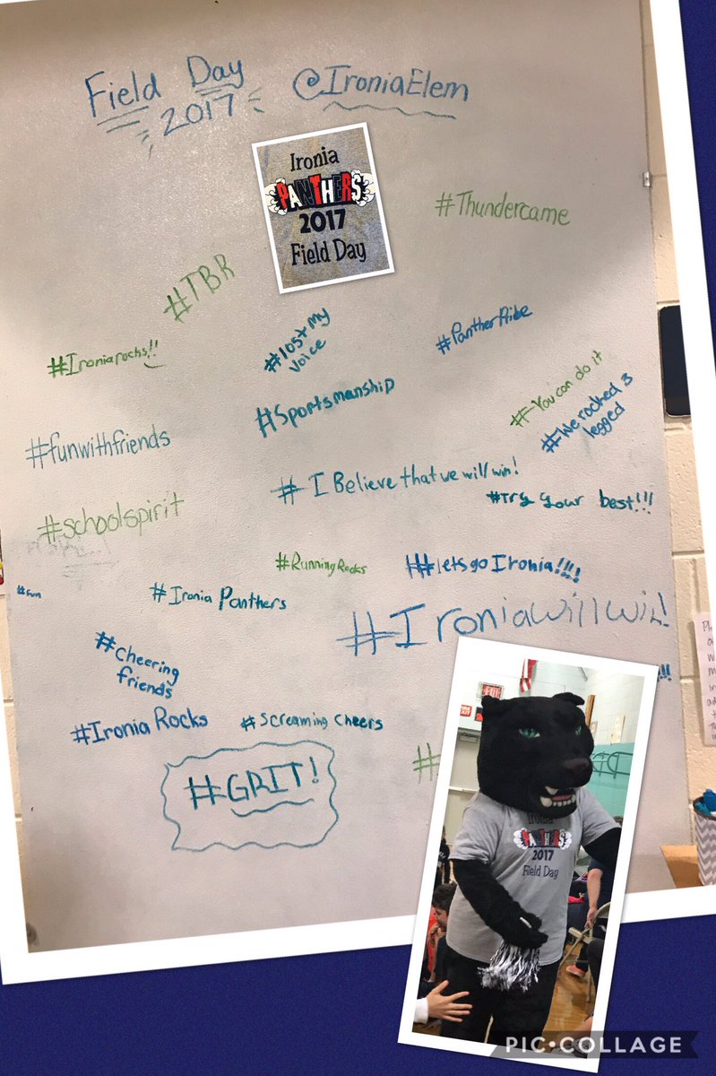 Field Day Reflections in hashtags. 😊👟 Ss made us proud-great GRIT &amp; school spirit!! Good 🍀 tomorrow 5th grade! <a href="/Ironia_Elem/">IroniaElemSchool</a> <a href="/PrincipalKrich/">David Kricheff</a>