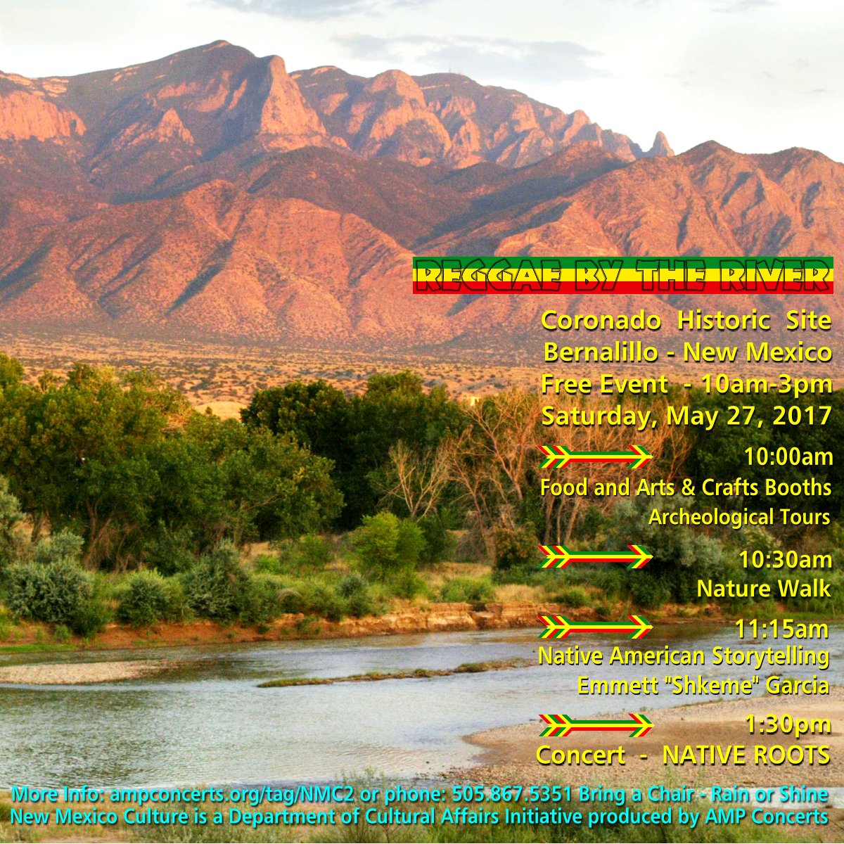 Shkeme's tweet photo. #NativeRoots live at Coronado Historic Site 5.27.17 #Reggae #NMReggae #NativeRootsBand https://t.co/JWTQtqxuFR