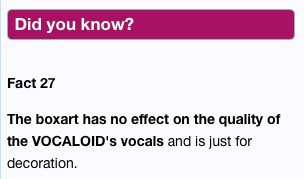 littlegreenmice's tweet photo. I love when the Vocaloid wiki's main page gets passive-agressive. https://t.co/VpuNHg9Bc6