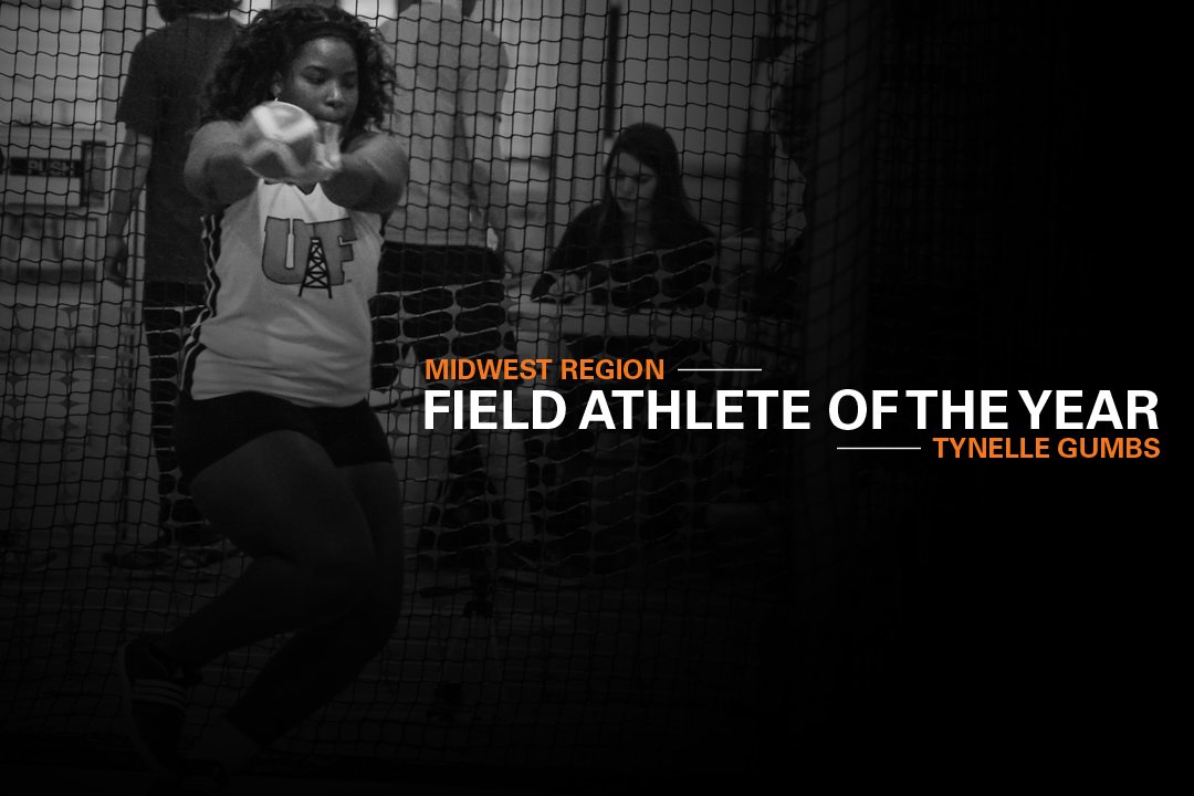 FindlayOilers's tweet photo. Gumbs named Midwest Region Field Athlete of the Year | Maag Named Midwest Region Assistant Coach of the Year. https://t.co/fn9PtgRG4p https://t.co/XVBKP5WtPT