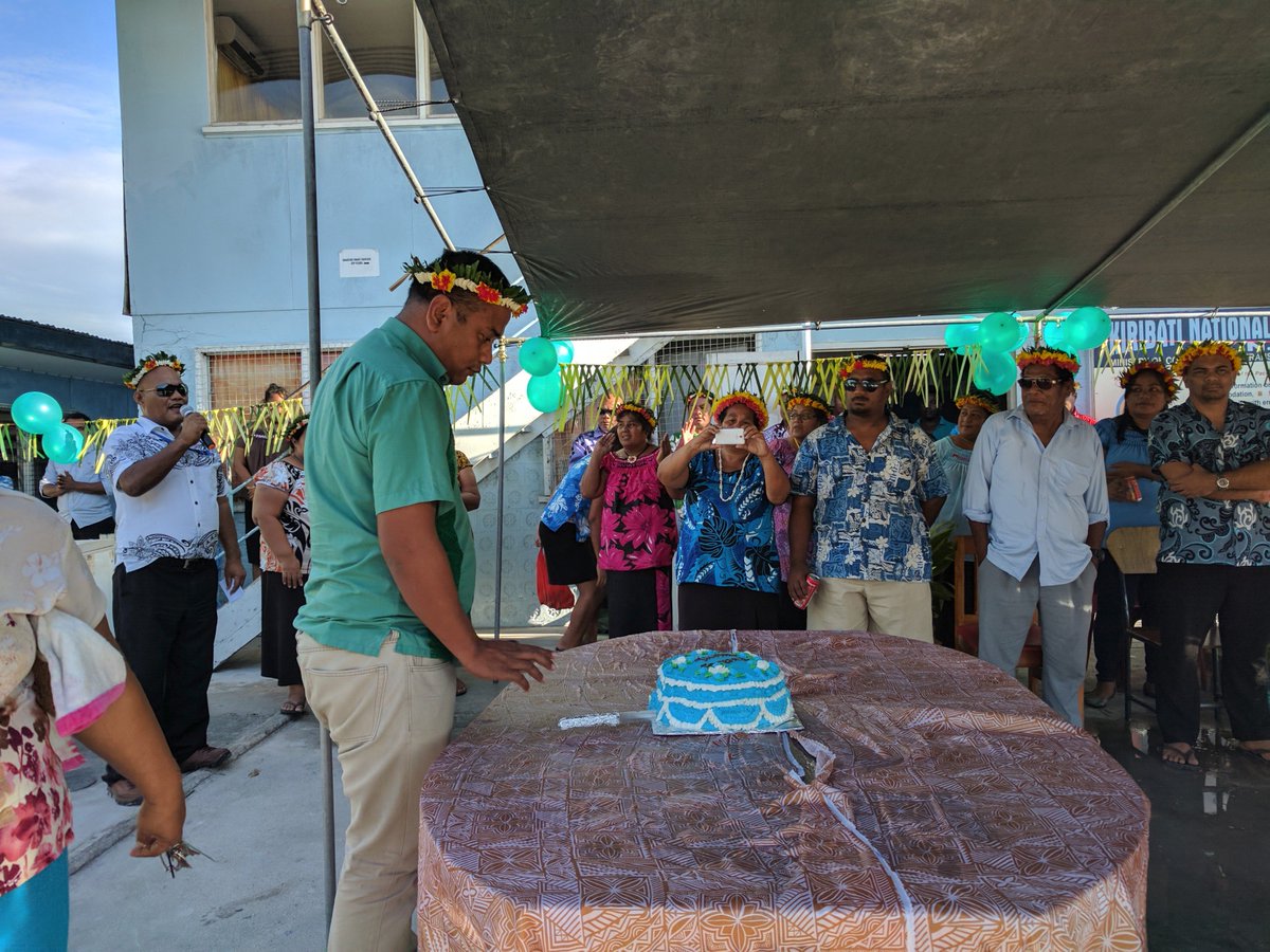 MICTTD hosted a party last Friday to welcome new Secretary Dr. Teatao Tiira.