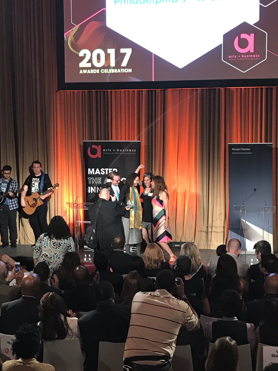 LFernandezPHL's tweet photo. Congrats to all the honorees @ArtsBusinessPHL 2017 award celebration! https://t.co/K55Z94l7WO