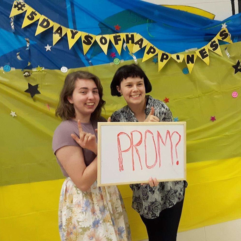 PAC participated in a surprise promposal today! Share what makes you happy with #5DaysOfHappiness😊