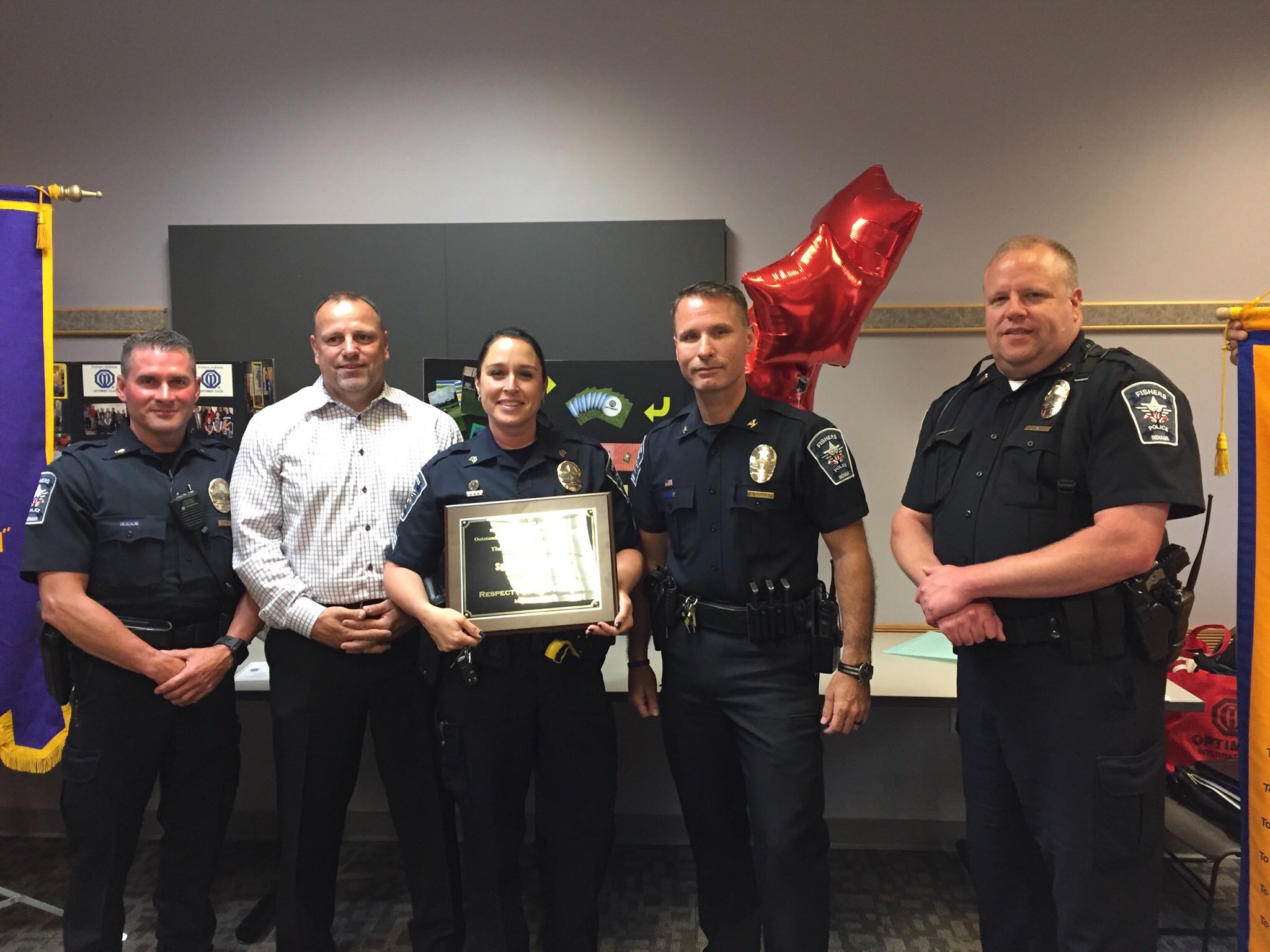 Fishers_Police on Twitter: "The Fishers Optimist Club presented Sgt