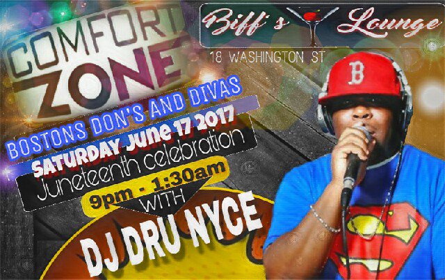 BosDonsandDivas's tweet photo. Juneteenth celebration
#BIFFSLOUNGE $10 all nite
@DJDruNyce 9pm-130am https://t.co/BOAueXQamD