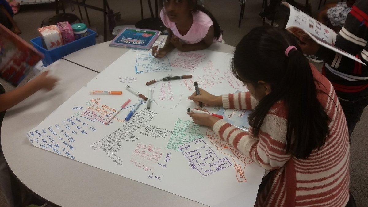 mr_christenson's tweet photo. Launching an investigation to figure out ways and why authors adapt fairy tales. #bemisthinkers #3rdgradeauthors https://t.co/rCLt1ISqag