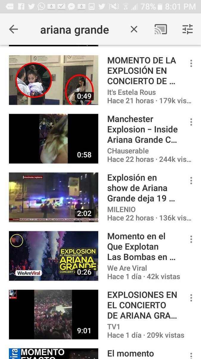 LizcethMartinez's tweet photo. Me voy hacia youtube el canal de ariana y esto es lo único que me aparece😓❤
#PrayingForManchester https://t.co/hJFRnodcn6