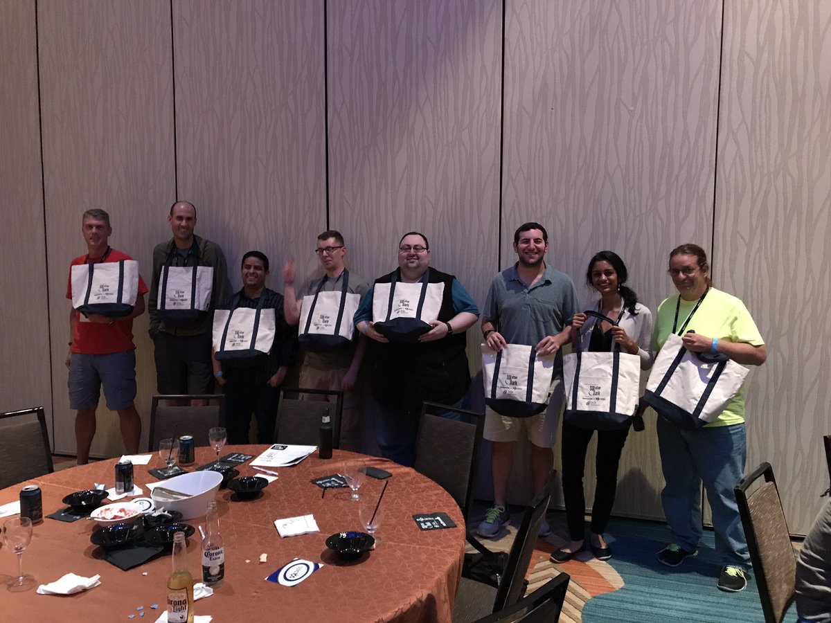 KimberlyLTripp's tweet image. Our #SQLintersection #SQLafterDark trivia team winners!! So much fun! And CONGRATS!
