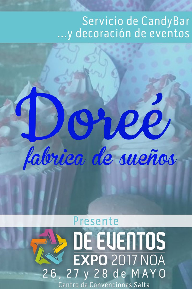expoeventosnoa's tweet photo. #Expositores

Doree servicio de Candy Bar y decoracion de eventos!

#ExpoEventos #Salta #DeEventosExpo https://t.co/Ietg1iRtUz