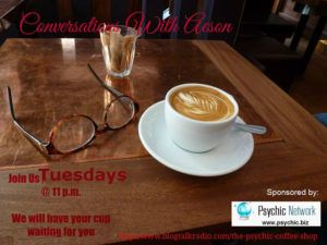 PsychicBiz's tweet photo. Don't miss another great year of episodes at 11pm EST with "Conversations with Aeson" only on BlogTalkRadio sponsored by Psychic Network. https://t.co/RnE5DleWOg