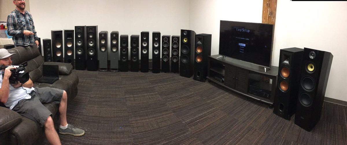 jmorganblack's tweet photo. When you can't see the room for the speakers. 🎚#review #speakers #boom #boom https://t.co/m3tl8wT9St