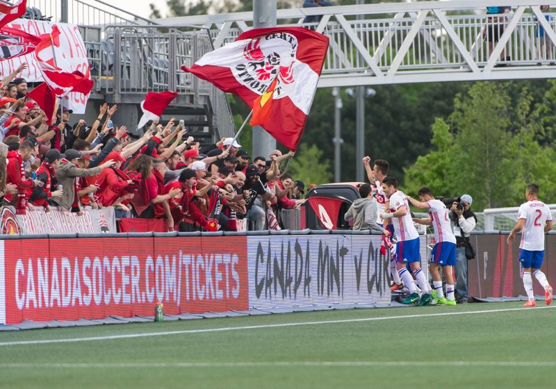 Tremendous showing from our traveling support, as always. See you back at @BMOField! 👏👏  #TFCLive | #AllForOne https://t.co/4LfMb3ncMW