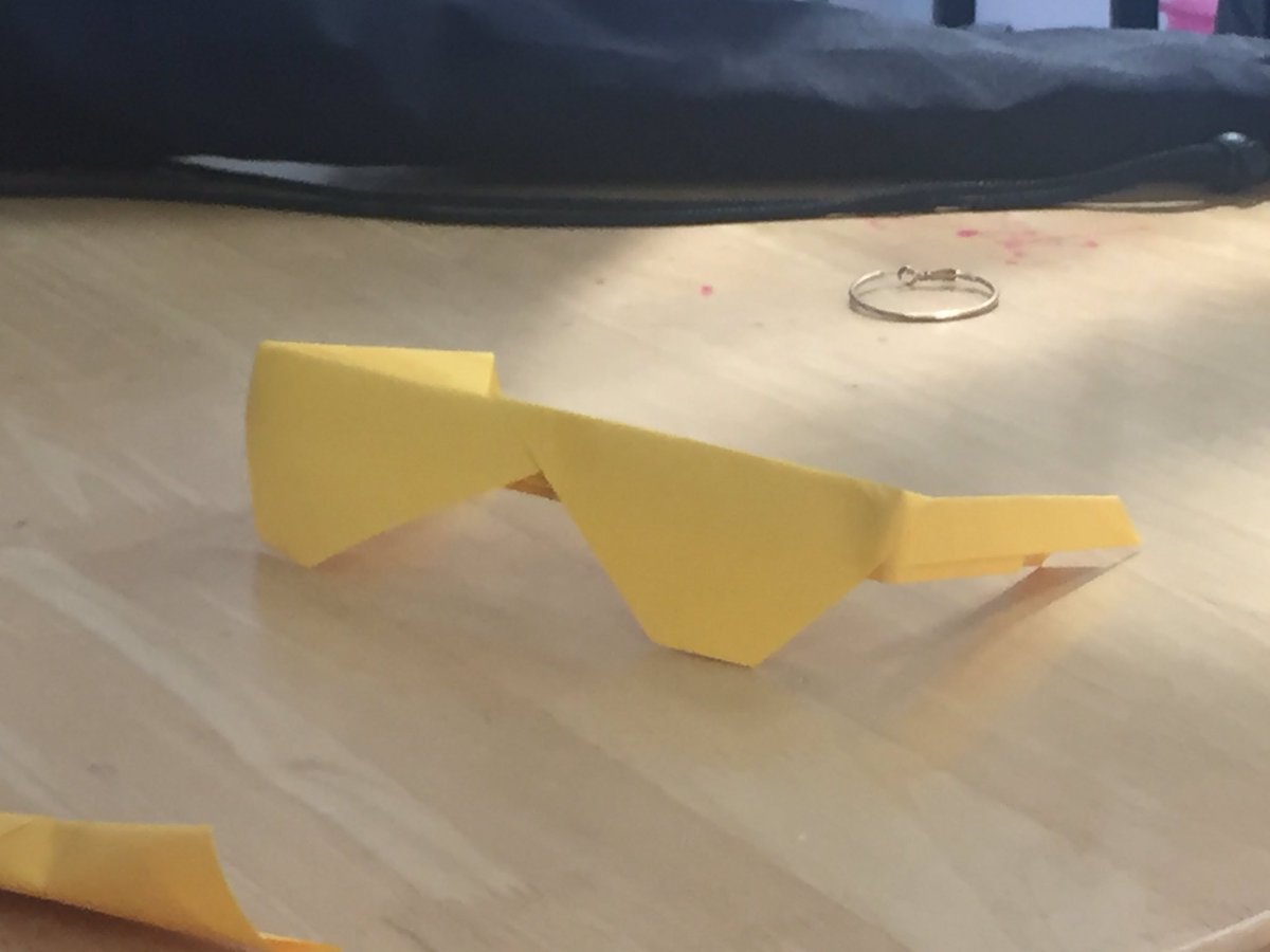 sarahfitz1985's tweet photo. Making an instructional video on how to make "epic origami sunglasses" #mycisb #edtech https://t.co/zuJFB5pGYP