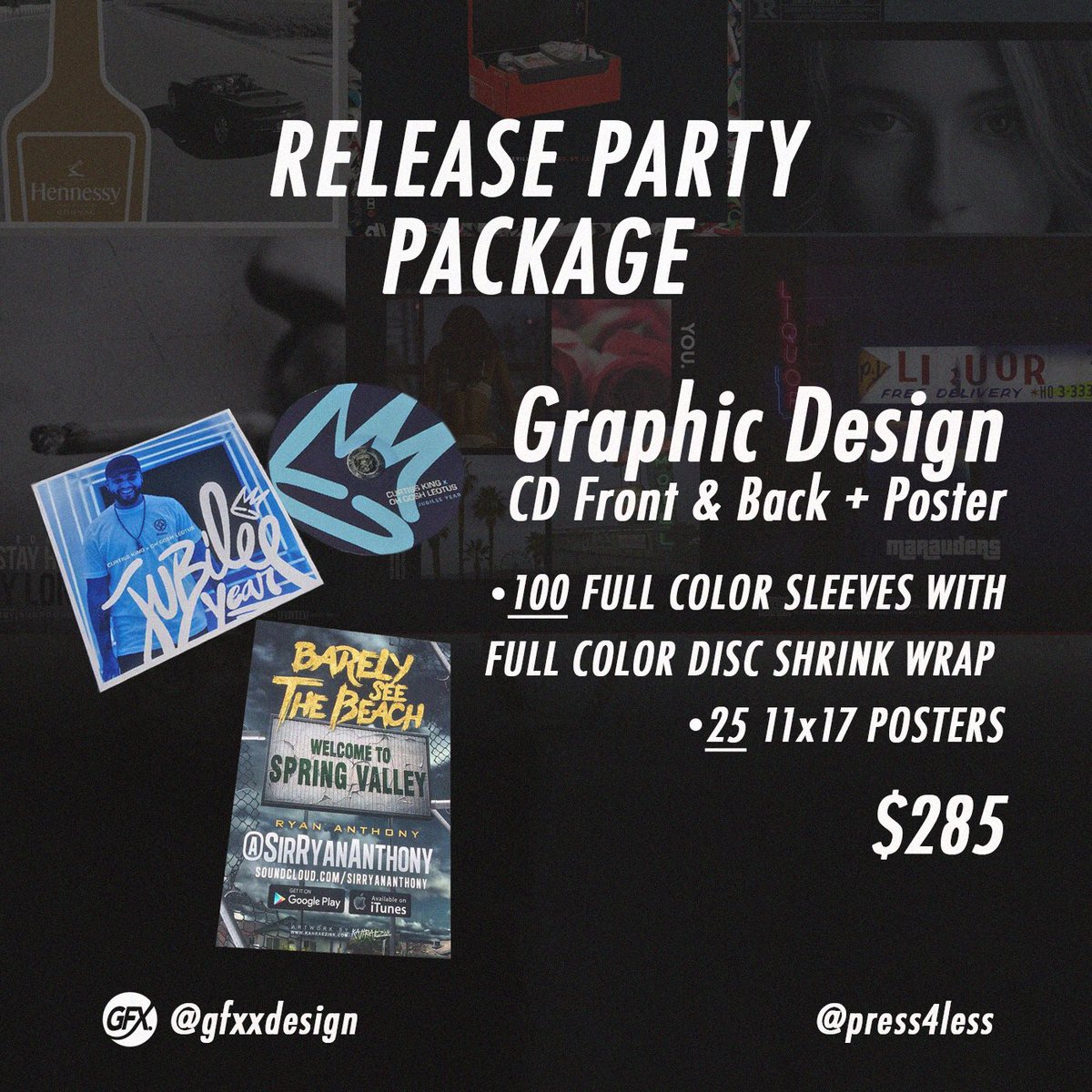 Press4Less's tweet image. 🎉🎉🎉 I'd like to introduce our "Release Party Package"