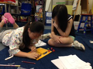 VintnerAngela's tweet photo. Students having fun and learning a LOT about algebra using Hands On Equations. #4VCoolStuff201617 #AISGZ https://t.co/TFOSJJglRN