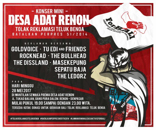 DATANG!!! #tolakreklamasitelukbenoa #batalkanperpresno51th2014 #lawankriminalisasiaktivisforbali