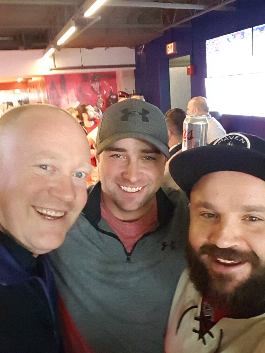 Connor and the boys from <a href="/terrafixgeo/">terrafix®</a> at game 6 in Ottawa.   Making sens fans out of leaf fans