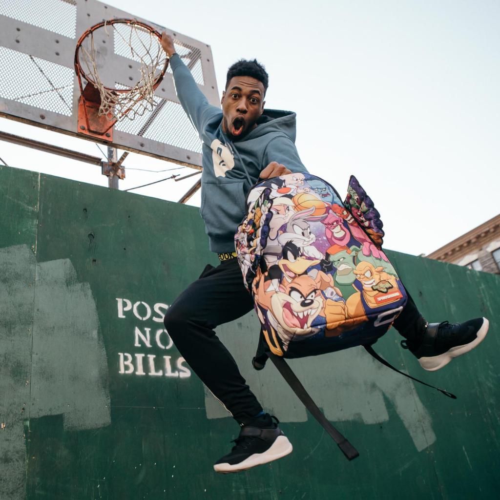 sprayground space jam wings backpack