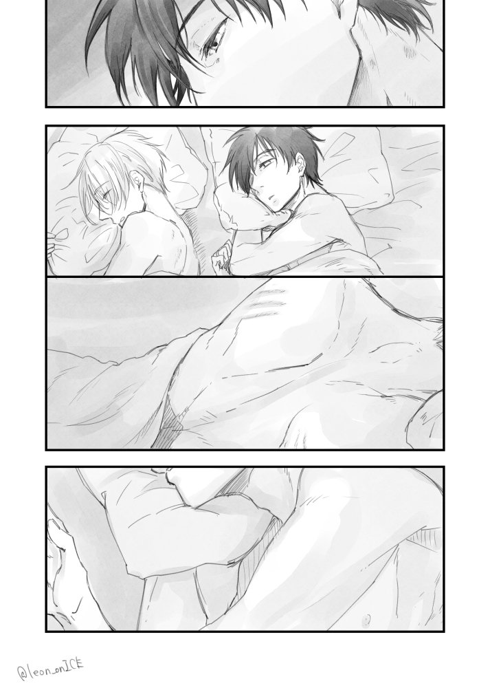 leon_onICE's tweet photo. 【ヴィク勇】遅刻したけどキスの日で背中と首筋 https://t.co/elfk0QeqC9